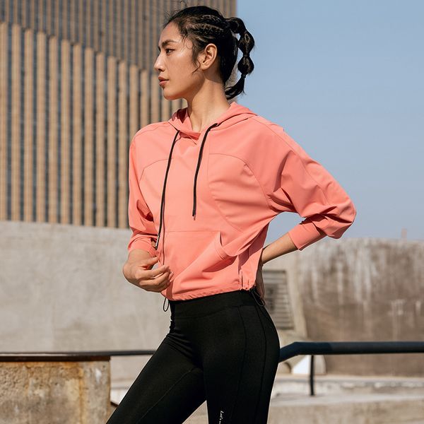 

sun protection hoodie sports running yoga fitness guard clothes, Black;red