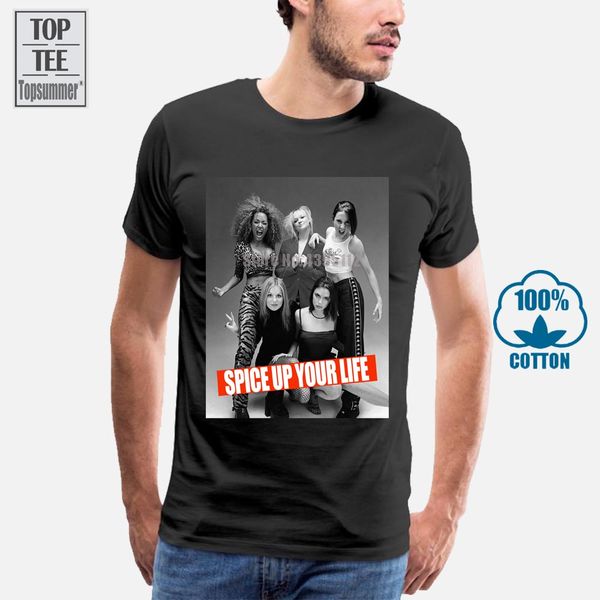 

spice girls мужская черный тис футболка одежда футболка o шеи вскользь высокого качества печати тенниска