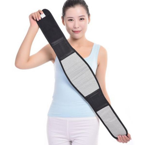 

protection belt relieve lumbar muscle fatigue reduce lumbar pain with waist ceinture tourmaline massager ya88, Black;gray