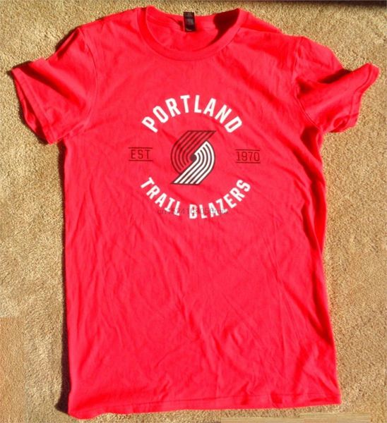 

portland trailblazers 2020-19 t-shirt game handout home opener blazers sga