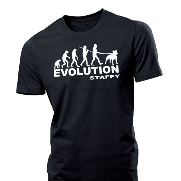 

evolution staffy mens t shirt staffordshire bull terrier staffie staff dog