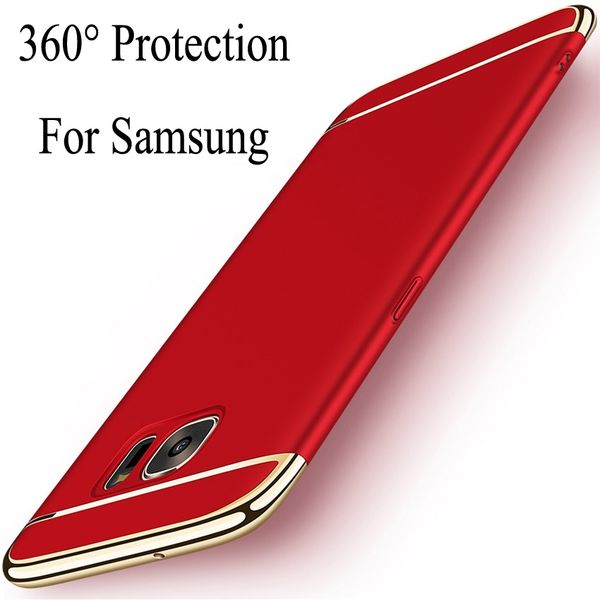 

electroplated 3 in 1 back cover case for samsung a9 a8 a7 j6 j4 j8 s9 plus 2018 j2 core note 9 8