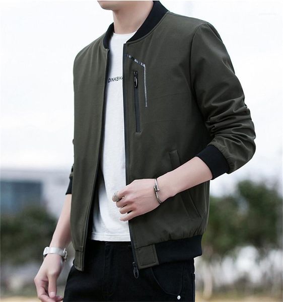 

long sleeve slim solid color man coats casual cardigan streetwear male outerwears stand collar mens jackets spring autumn, Black;brown