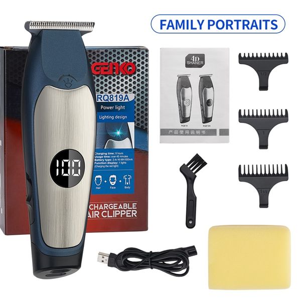 

usb hair clipper led display hair clipper tool professional tool tool with guide comb brush mix grooming