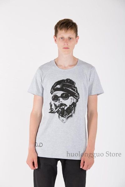 

grey tshirt for men street style printed tshirt man with cigarette branded shirt black print minimal design handmade sizes