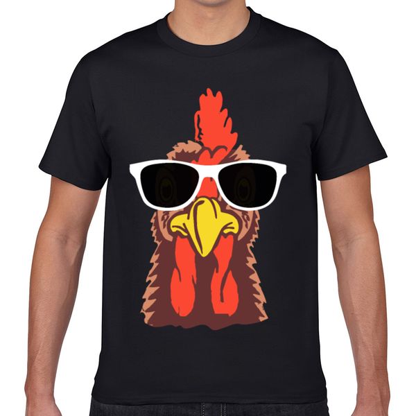 

t shirt men funny chicken hip hop vintage geek short male tshirt xxxl