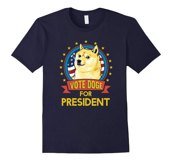

2019 men t-shirt fashion vote doge for president shiba inu meme t-shirt t shirt