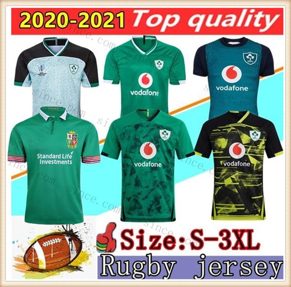 

2020 2021 ireland rugby jerseys 2019 world cup ireland national team home away rugby mens s-3xl league shirt polo vest quality, Black;gray