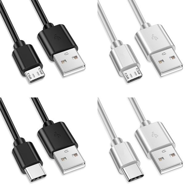 

fast speed type c micro usb cable pvc 2a quick charging cables for samsung s8 s9 s10 note 8 9 htc lg android phone 1m 2m 3m 1.5m