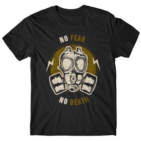 

t-shirt uomo no fear no death - maglietta 100% cotone - nero 2018 summer new brand t shirt men hip hop men t-shirt casual