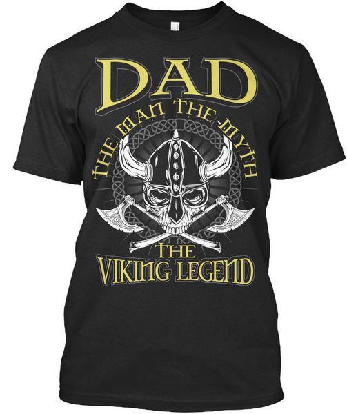 

dad the viking legend - man myth  premium tee t-shirt100%