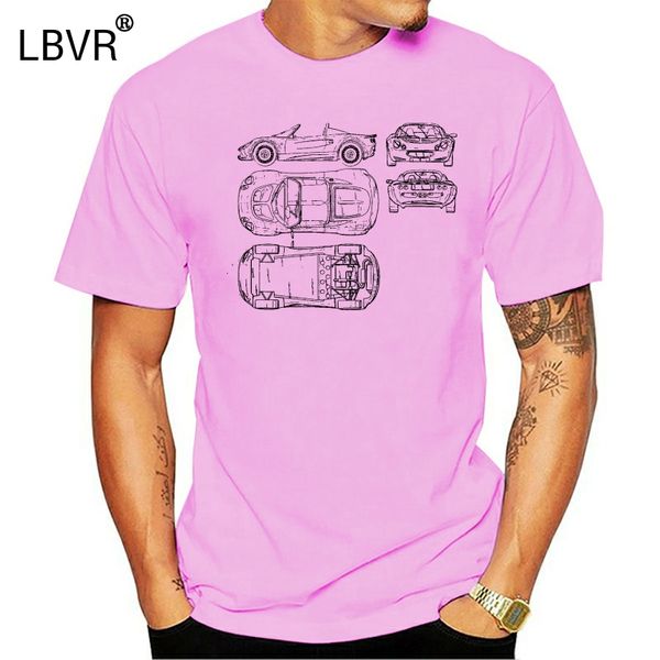 

unofficial blueprint of lotus elise mens t shirt classic luxury car sports wholesale tees,100% cotton for man