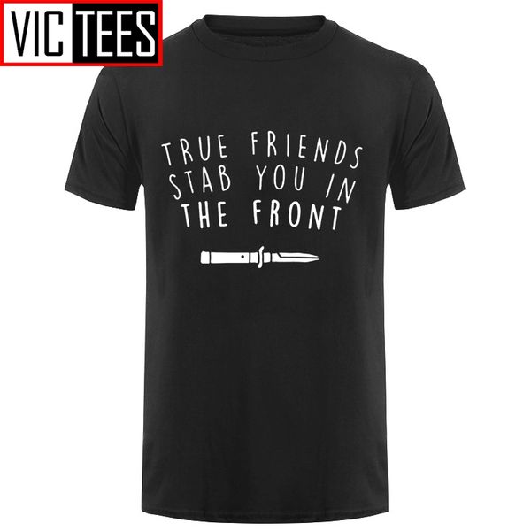 

men bmth t-shirt bring me the horizon t shirt true friends stab you in the front classic tee shirt cotton graphic tshirt male