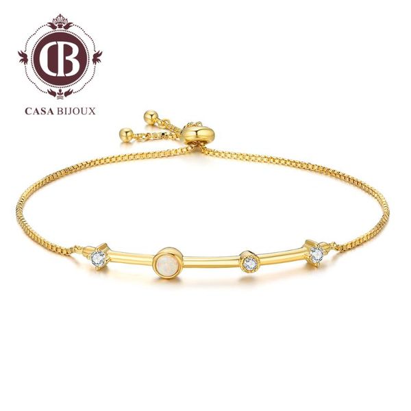 

tennis casabijoux trendy bracelet & bangle for women gold color adjustable bracelets fashion jewelry, Golden;silver
