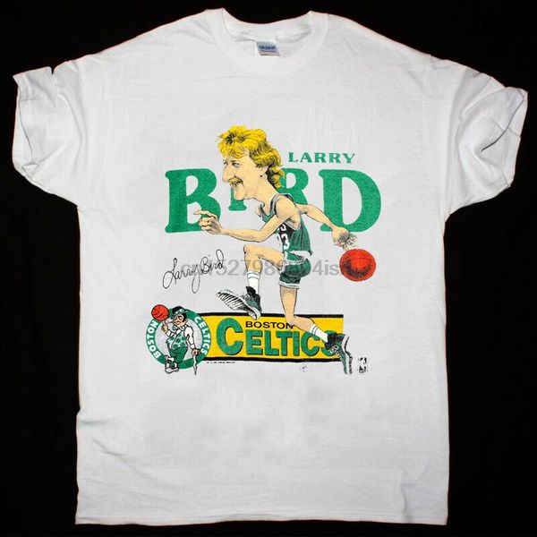

larry bird vintage 1980s boston t-shirt reprint
