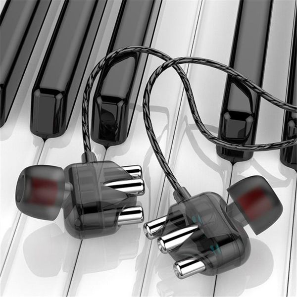 

for headsets with microphone transparent quad-core 3.5mm in-ear wired earphone for redmi with gift