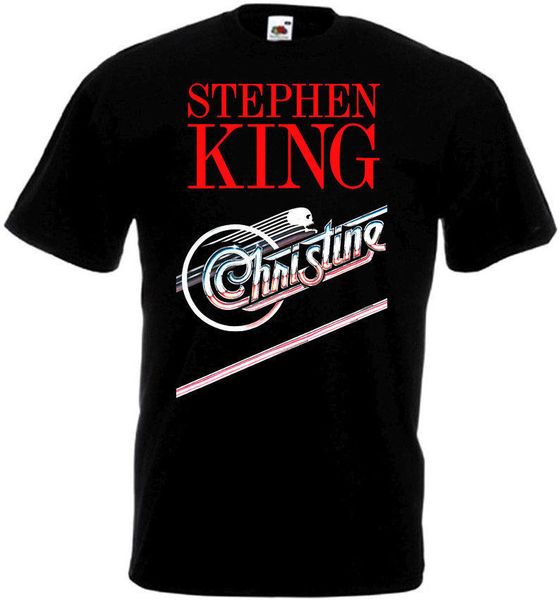 

christine t shirt black movie poster all sizes s-3xl printed t-shirt boys tee shirt cotton print tee shirts