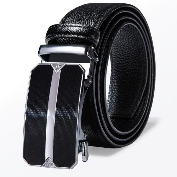 

2020 new business style black genuine leather belt with buckle designer automatic belts for men waist jeans strap, Black;brown