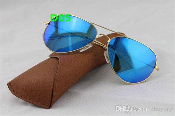 

1pcs fashion mirror men women polit flash sunglasses uv400 vintage sport sun glasses 58mm with box and case, White;black