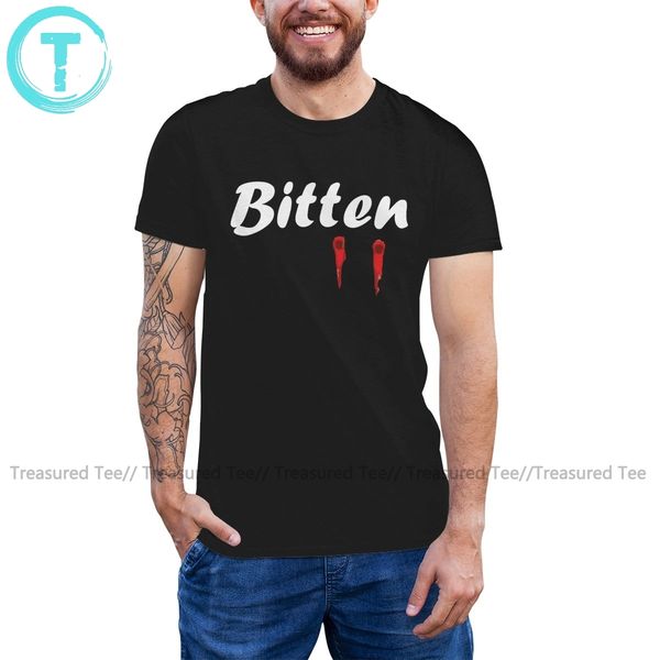 

дневники вампира футболка укушенный футболка streetwear плюс размер tee shirt высокий мужчина короткие рукава футболки