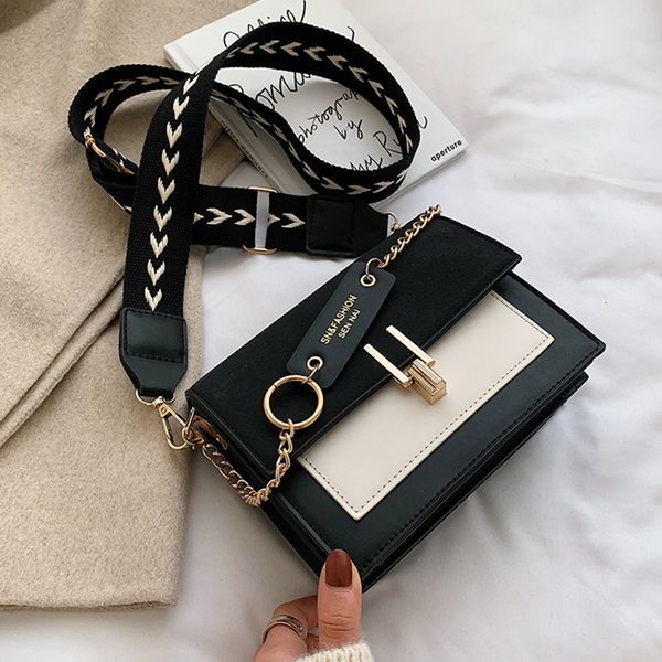 

oswego crossbody bags for women 2019 frosted fashion contrast color ladies shoulder messenger bag small mini chain handbags