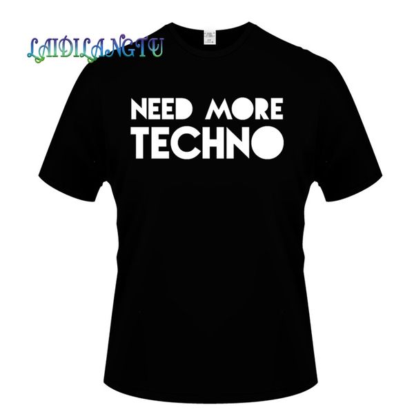 

new need more techno mens summer tees short sleeve t shirt men's fashion round neck men t shirt