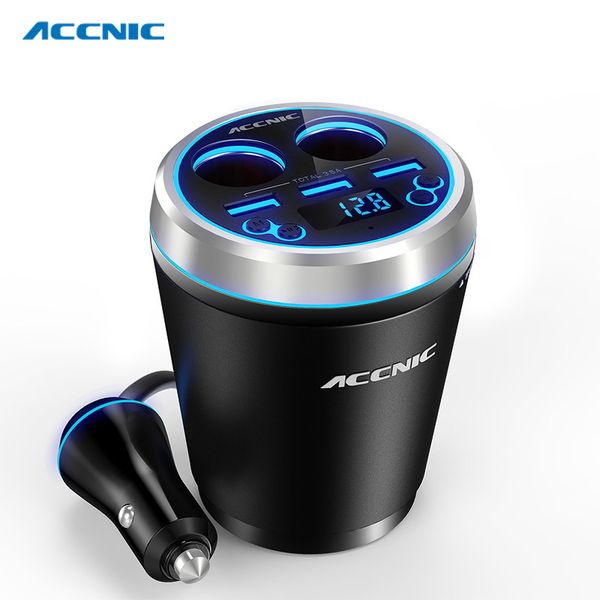 

multifunction fm transmitters tf sd music mp3 player bluetooth car kit cigarette lighter adapter splitter 3 ports usb charger