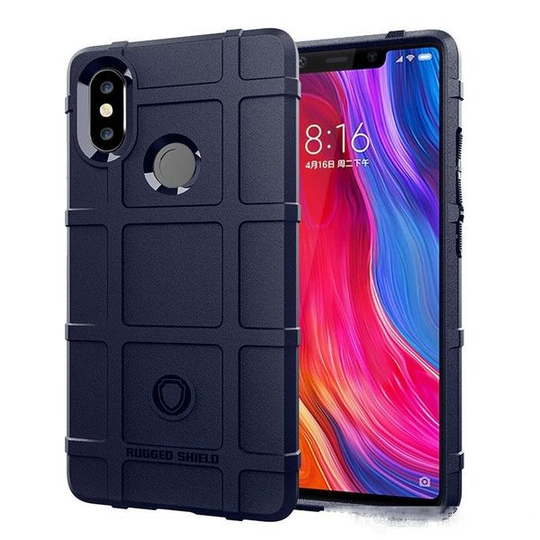 

full coverage shockproof soft silicone case armor matte cover anti knock shell for xiaomi 8se maxheavy duty army style