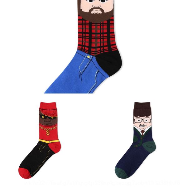 

japanese selling creative illustration trump new fashion comfortable cotton cotton socks socks xesjf, Black