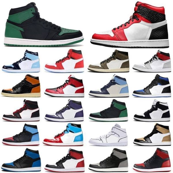 

jumpman 1 1s мужчины женщины баскетбольной обуви gold cactus jack obsidian banned бред toe мужчины женщины тренер спорт кроссовки