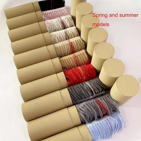 

design gift 2020 spring luxury thin cotton elegant scarf men and women designer classic big plaid scarves pashmina infinity scarfs, Blue;gray