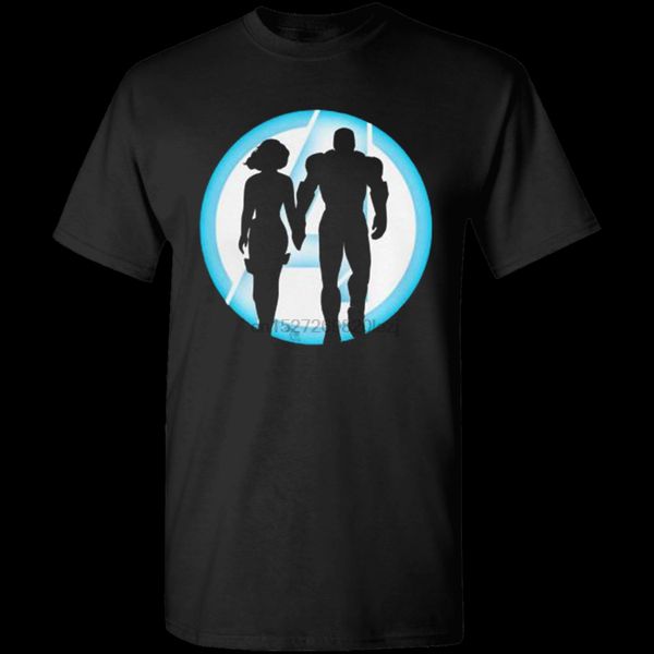 

mens iron man and black widow forever friend t shirt size m 3xl