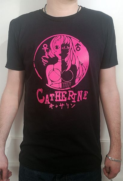 

men catherine cult video game anime manga t-shirt 2019 new summer style fashion short sleeve korean t-shirts