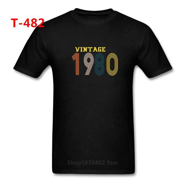

cotton men vintage 1980 40th birthday t-shirts 40 years old t shirt fashion 40 years old tees funny male clothing printed