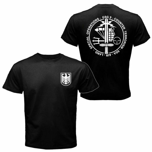 

popular gsg-9 gsg 9 police german counter terrorism 2019 t-shirt black fashion mens tee shirt men summer casual fishing t shirts