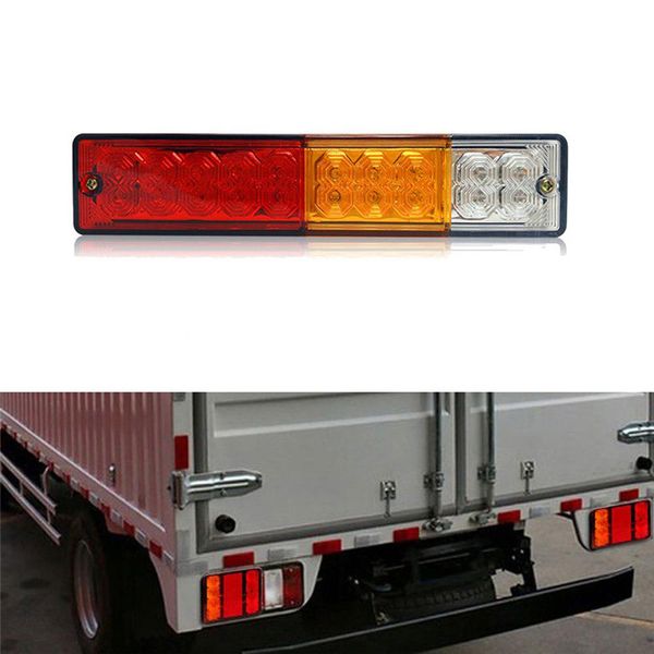 

23.5x5x3cm 2pcs 12v car led running brake signal light rear tail light warning lights trucks drving taillight car accessories