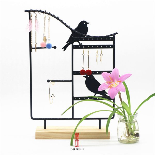 

творческая ювелирные изделия стойка, коробка ювелирных изделий, металлический стеллаж, настольный дисплей стойка для хранения, Pink;blue