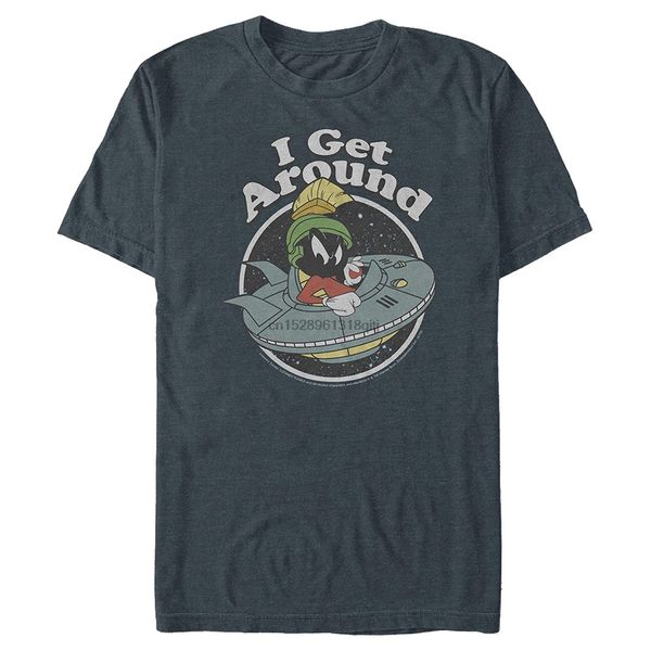 

looney tunes мужская марвин марсианин i get around t-shirt (2