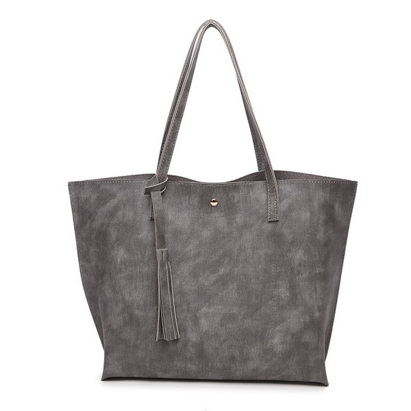 

2020 new fashion women handbag large tote bag female shoulder bag for women with pockets ladies designer purses black grey