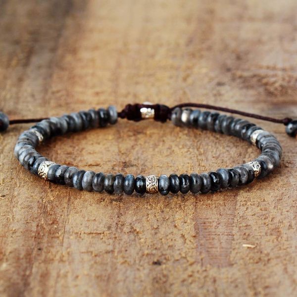 

men punk bracelets natural stone tibetan friendship bracelets lovers couples yoga bracelet jewelry gifts y200918, Black