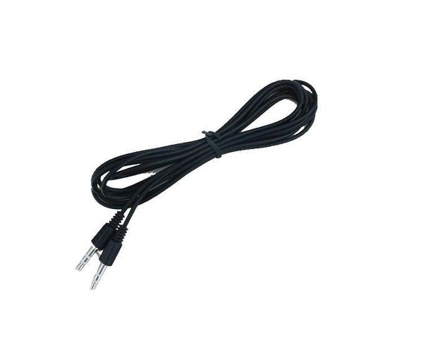 

2m/6ft black 3.5mm silver-plated connectors male to male aux audio cable for speaker phone headphone via dhl