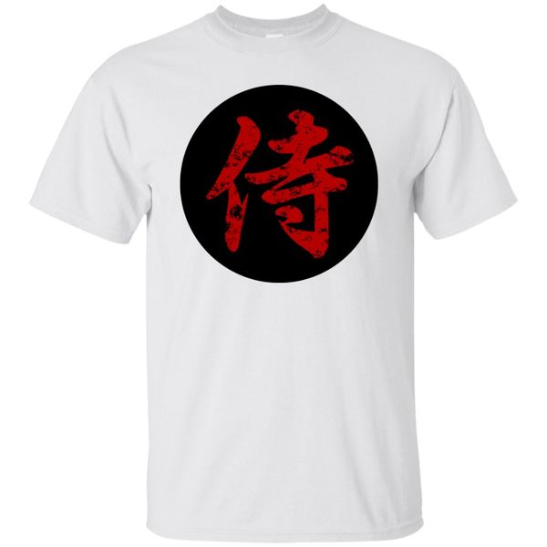 

samurai kanji art 6 japan warrior calligraphy martial art bushido student brand cotton men basic fitness t-shirt