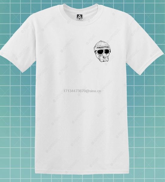 

freestyle собака майка знак chest печати snow board tee рождество новизна lit top summer style hip hop футболка мужская tops