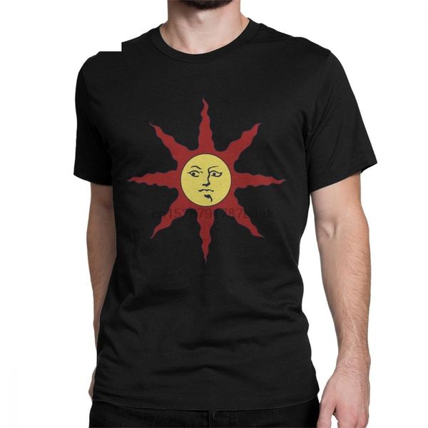 

dark souls solaire of astora t-shirts men praise the sun bloodborne game humor pure cotton tees crewneck short sleeve t shirt