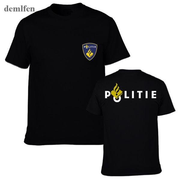 

new нидерланды politie police special unit swat force men t shirt мода коротким рукавом футболка топы тис