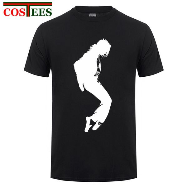 

the king of popular michael jackson t shirt men 2017 fashion brand short sleeve mj black white t-shirt homme rock hip hop tshirt