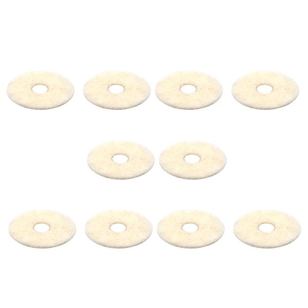 

10 pcs guitar strap block safety strap felt lock washer for guitar parts, Black;brown