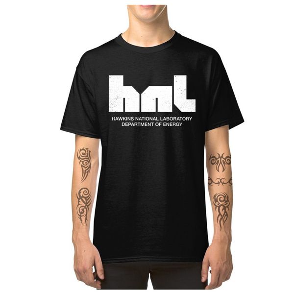 

retro letter t-shirt for men stranger things tshirt hawkins national laboratory hnl tee shirt o-neck 100% cotton man t shirt