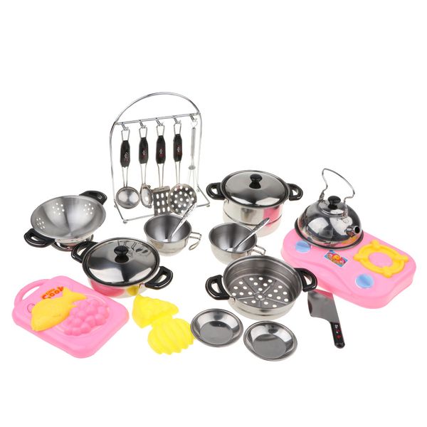 

27pcs kids kitchenware pretend play toy cooking set educational toy gift