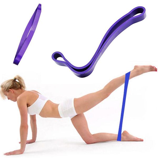 

61cm flat latex elastic resistance band for resistance training pilates and physical therapy 61x1.9x0.45cm